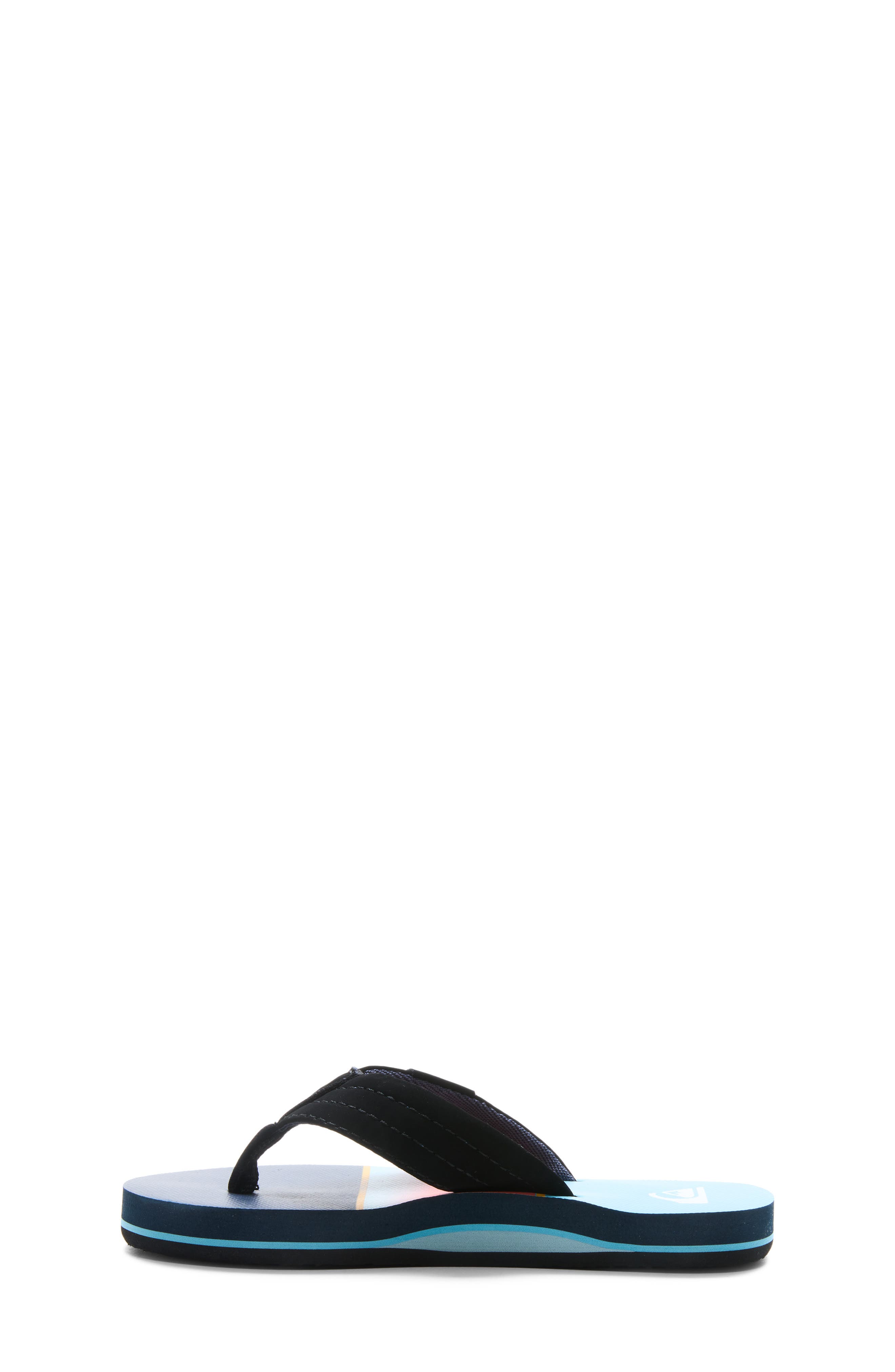 Kids' Moncata Layback Flip Flop, Alternate, color, BLACK/ RED/ DARK BLUE