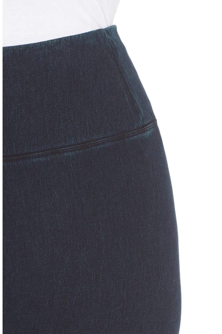 'Lyssentials High Rise Stretch Denim Leggings, Alternate, color, INDIGO