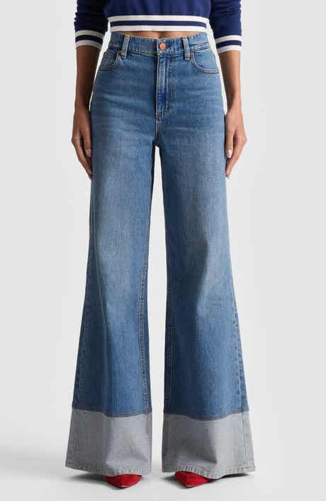 Alice + Olivia Wilson High Waist Wide Leg Jeans