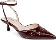 L'AGENCE Liana Ankle Strap Pointed Toe Pump