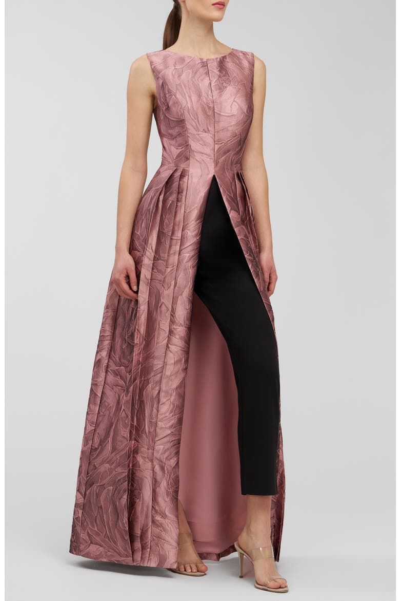 Hazel Metallic Sleeveless Maxi Jumpsuit, Alternate, color, ROSE GOLD