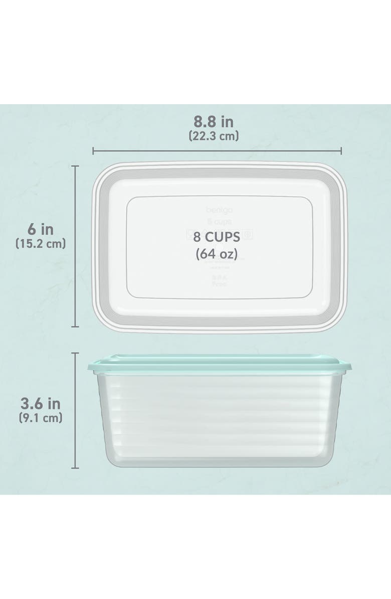 BENTGO 20-Piece Meal Prep Set, Alternate, color, Blue