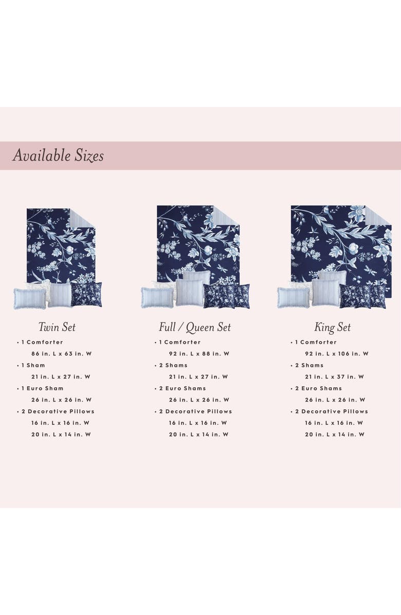 Laura Ashley Cassidy Cotton 7-Piece Duvet Set, Alternate, color, Soft Yellow