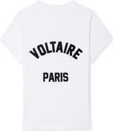 Zadig & Voltaire Alys Voltaire Paris Cotton Graphic T-Shirt