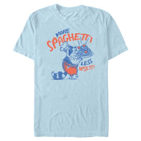 Men's Lost Gods More Spaghetti Raccoon  Graphic T-Shirt