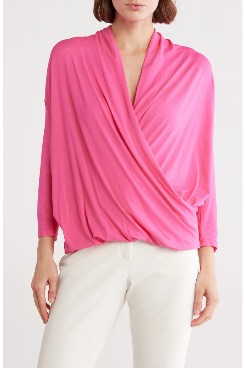 Crossover Woven Top, Main, color, PINK