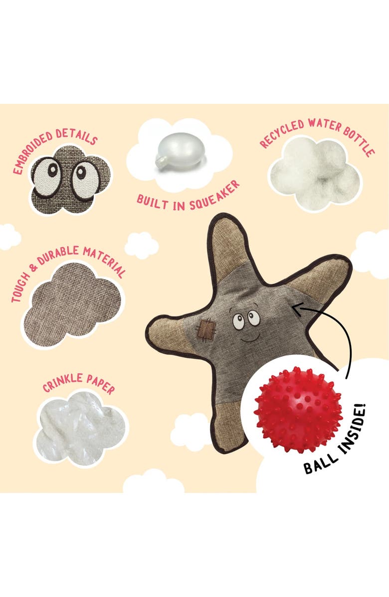 SnugArooz Plush Dog Toy, Alternate, color, Multicolored