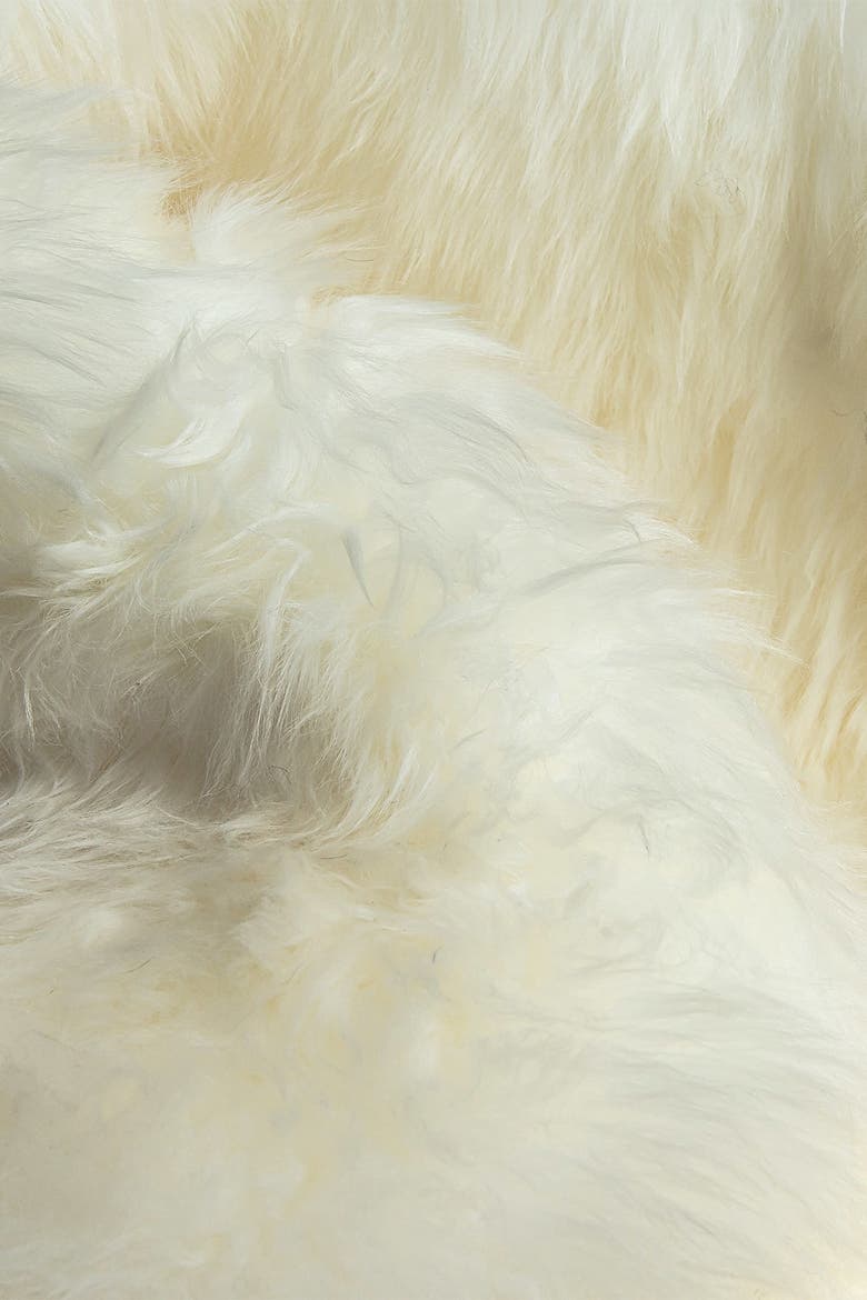 New Zealand Rectangular Sheepskin Throw - 3ft X 5ft - Natural, Alternate, color, NATURAL