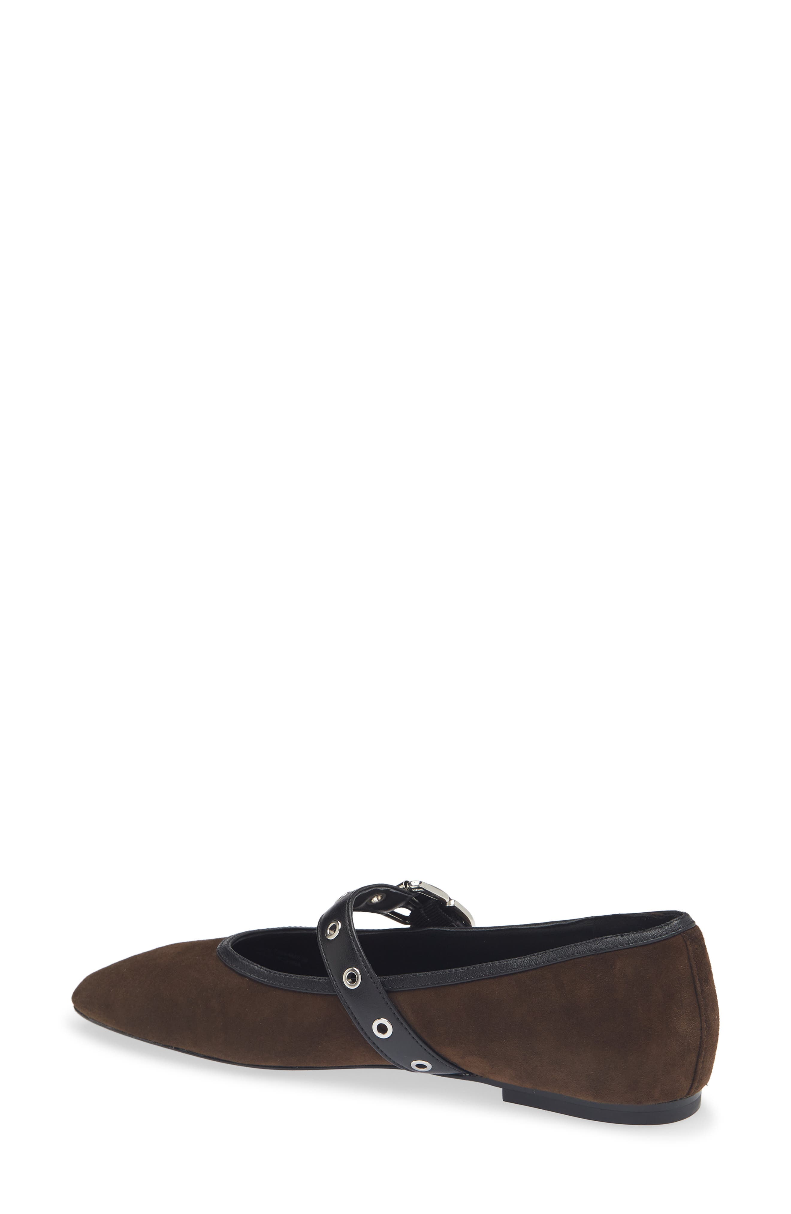 3.1 Phillip Lim Mary Jane Flat, Alternate, color, Chocolate