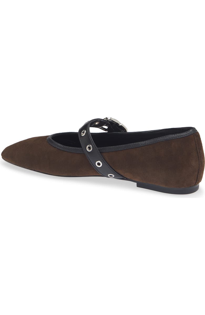 3.1 Phillip Lim Mary Jane Flat, Alternate, color, Chocolate