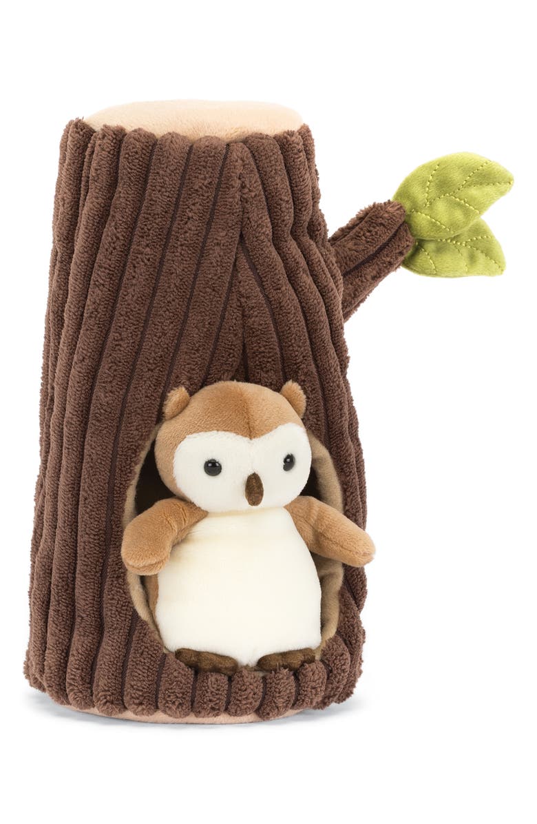Jellycat Plush Toy Tree & Owl Stuffed Animal, Main, color, 