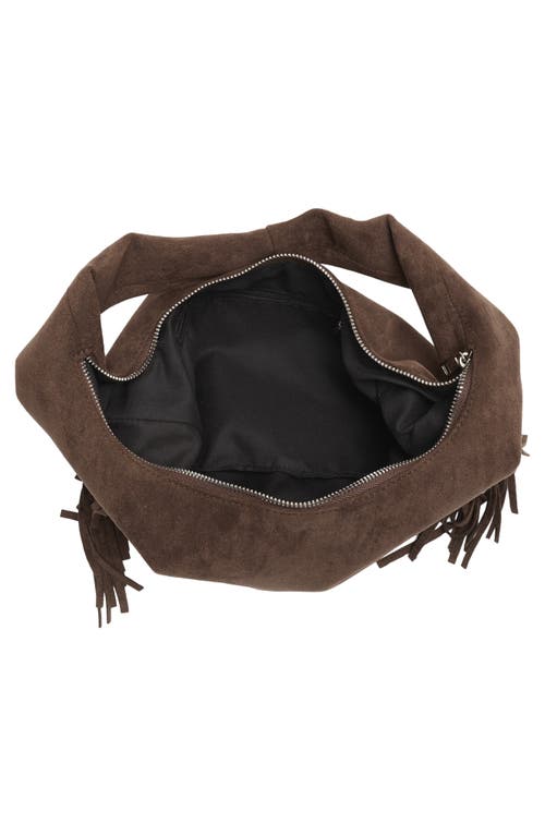 Collection Xiix Fringe Hobo Bag In Brown