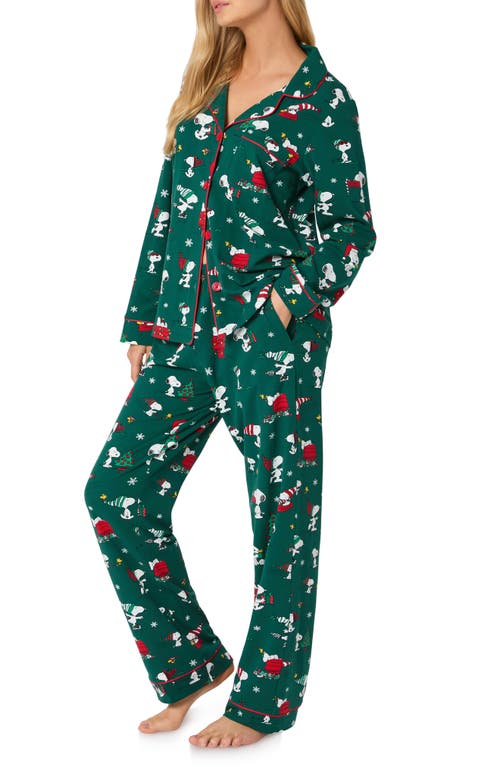 Bedhead Pajamas Long Sleeve Classic Long Pajama Set In Green