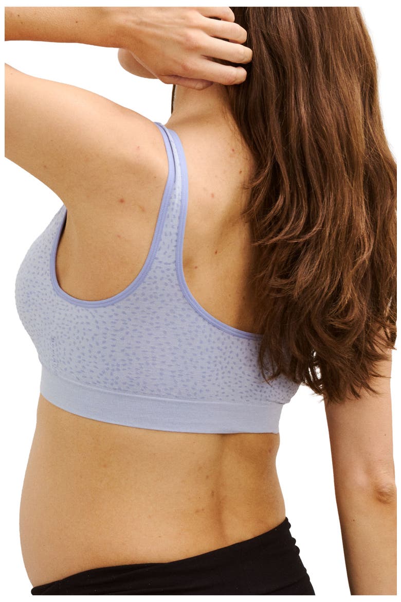 The Jacquard Dream Feed Nursing and Sleep Bra, Alternate, color, Light-Blue