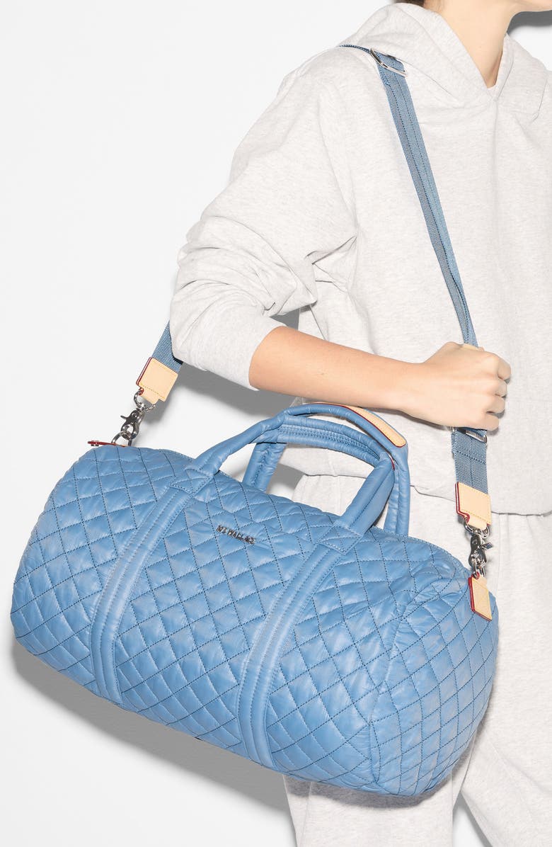 MZ Wallace Morgan Quilted Nylon Duffle Bag, Alternate, color,