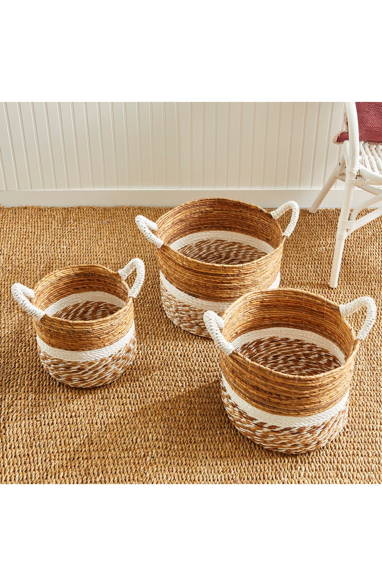 Napa Home & Garden Key Largo Round Baskets Set of 3, Alternate, color, 