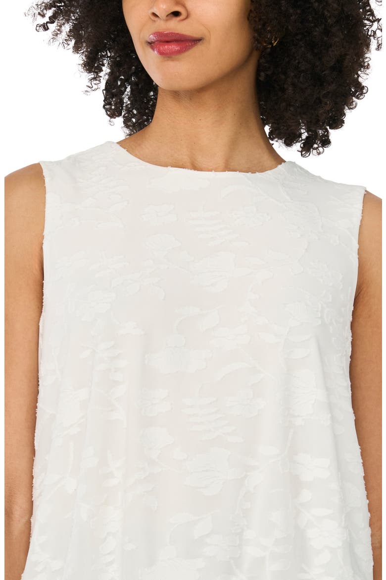 Bubble Hem Sleeveless Top, Alternate, color, NEW IVORY