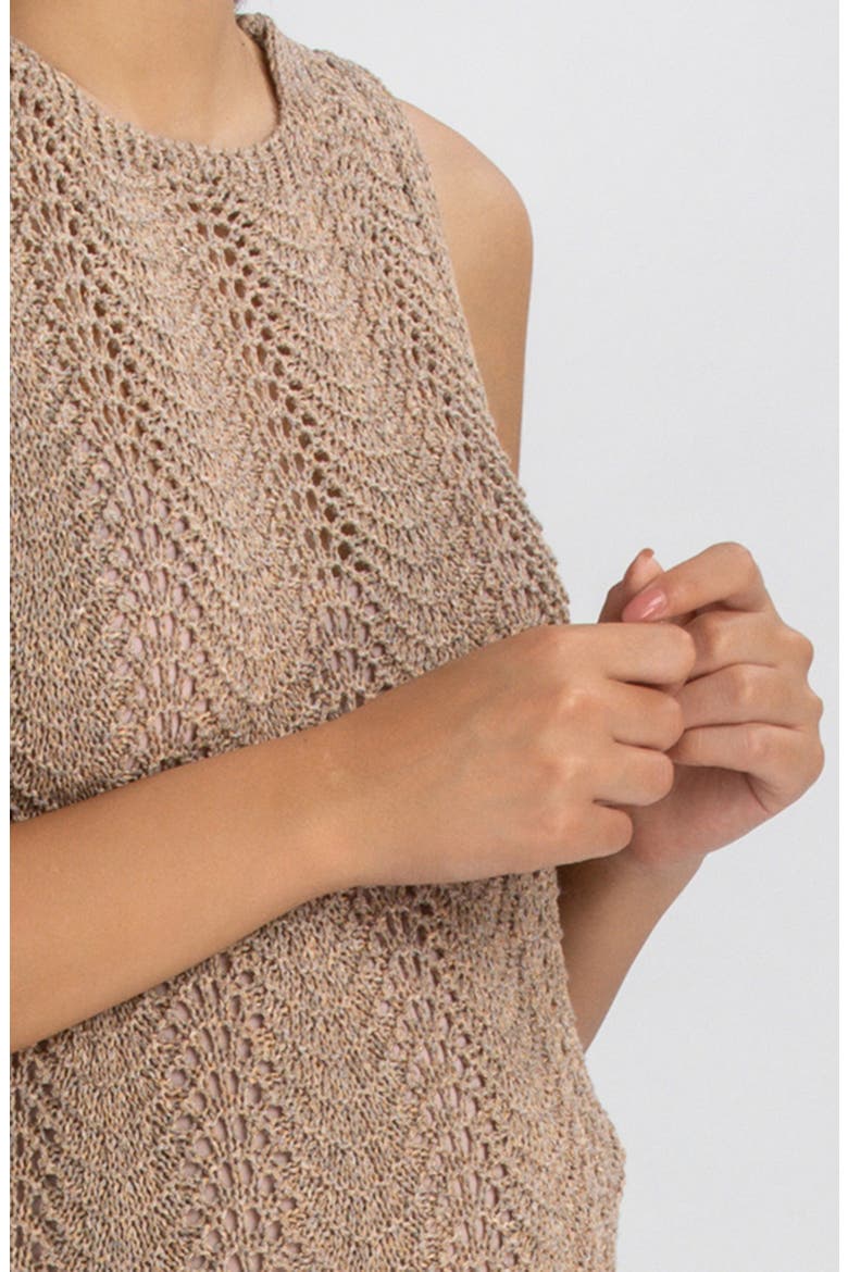 Sleeveless Knit Maternity Dress, Alternate, color, BROWN