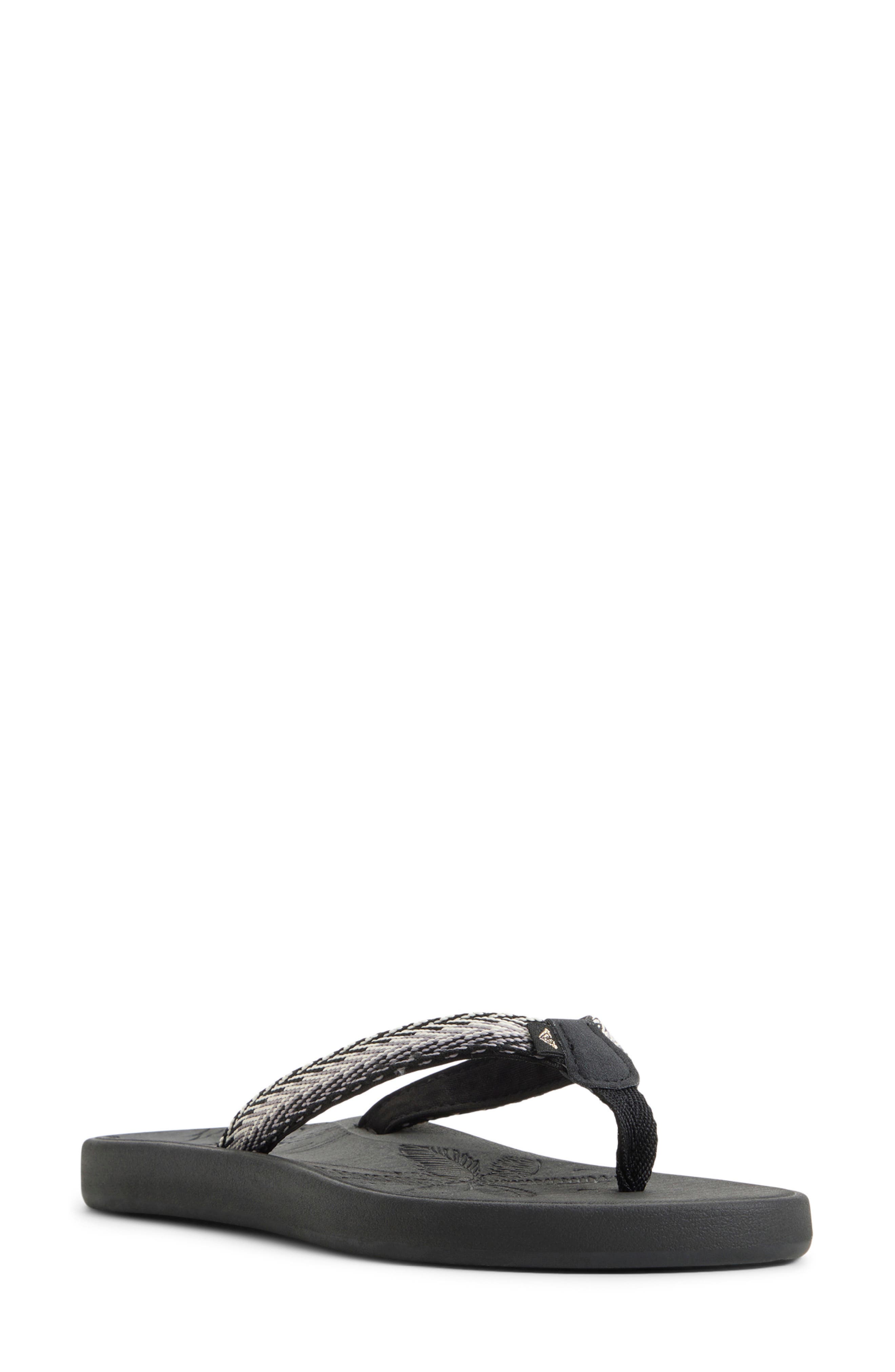 Roxy Gianna II Flip Flop, Main, color, Grey Multi