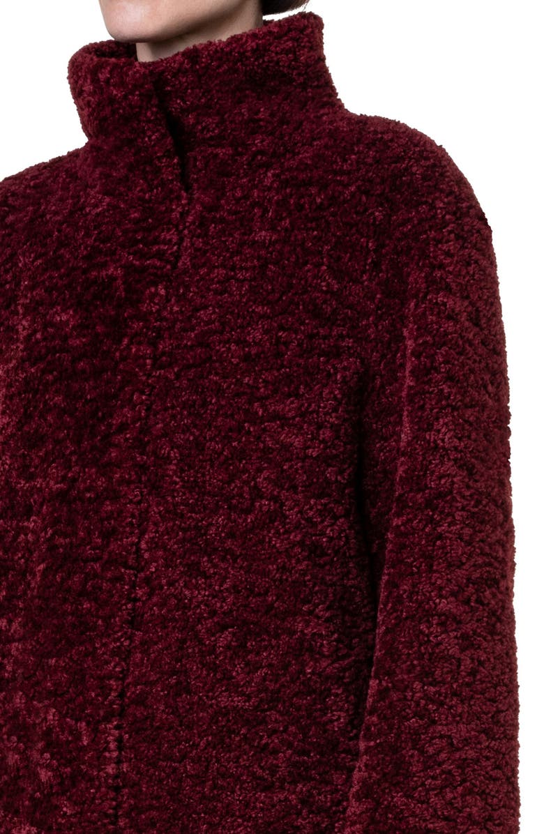 Akris punto Faux Shearling Coat, Alternate, color, 