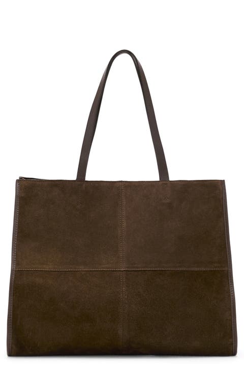Suede Shopper Bag