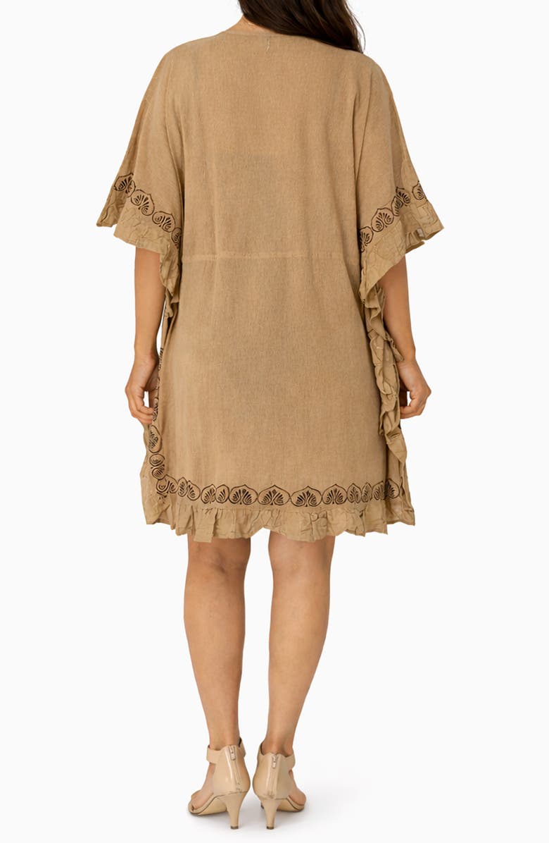 RANEES Embroidered Cotton Cover-Up, Alternate, color,