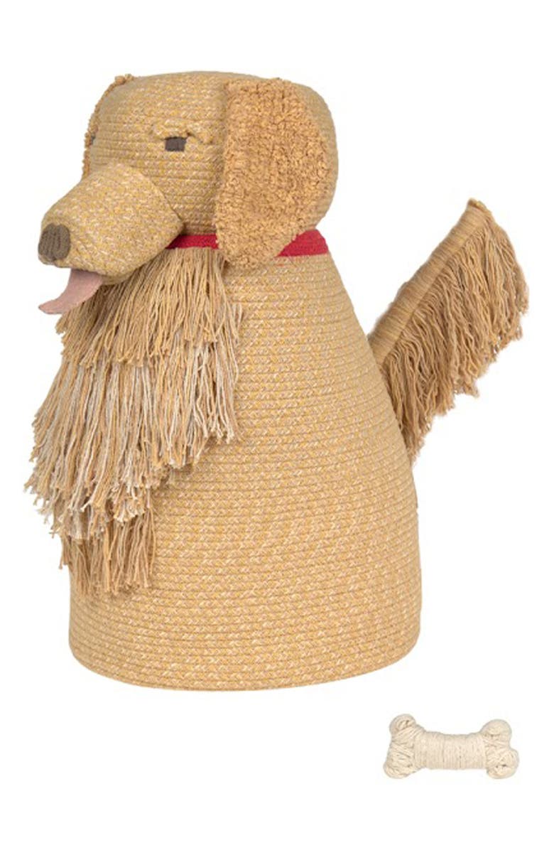 Lorena Canals Luna Golden Retriever Basket, Main, color, Golden