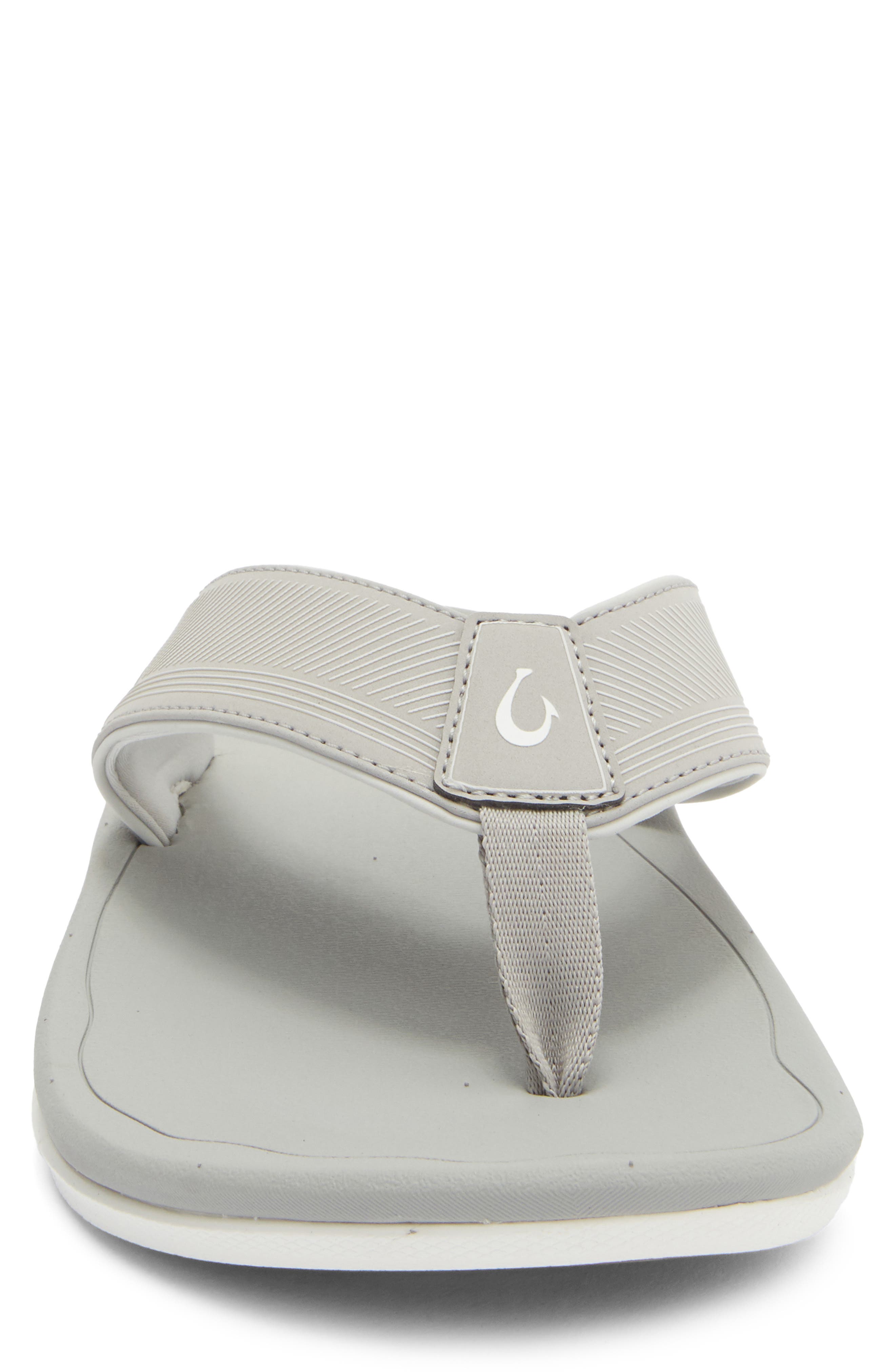 OluKai Ahi Kai Flip Flop, Alternate, color, Ash / Ash