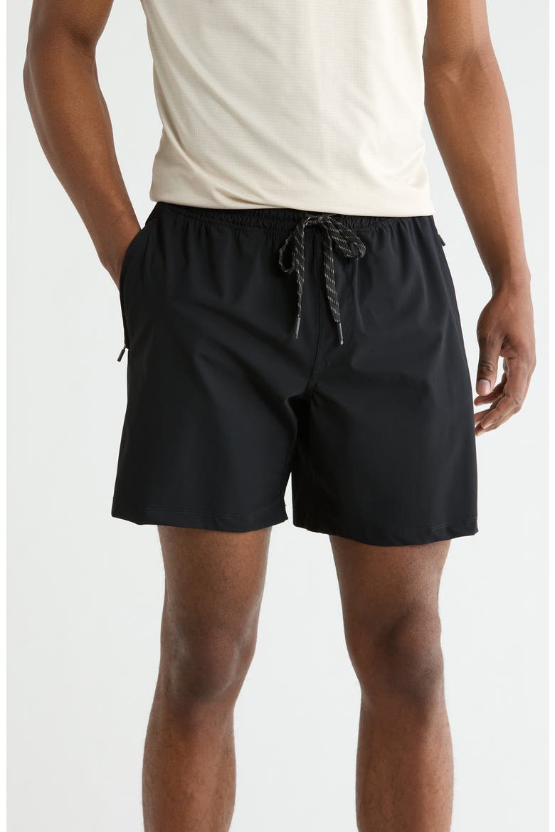 Warp Interval 7-Inch Shorts, Main, color, BLACK