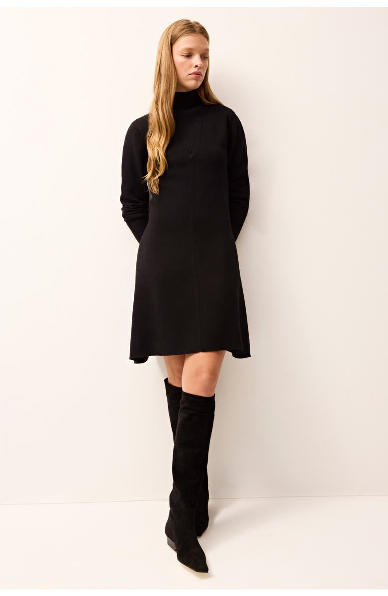 Marie Oliver Brantley Dress, Alternate, color, Black