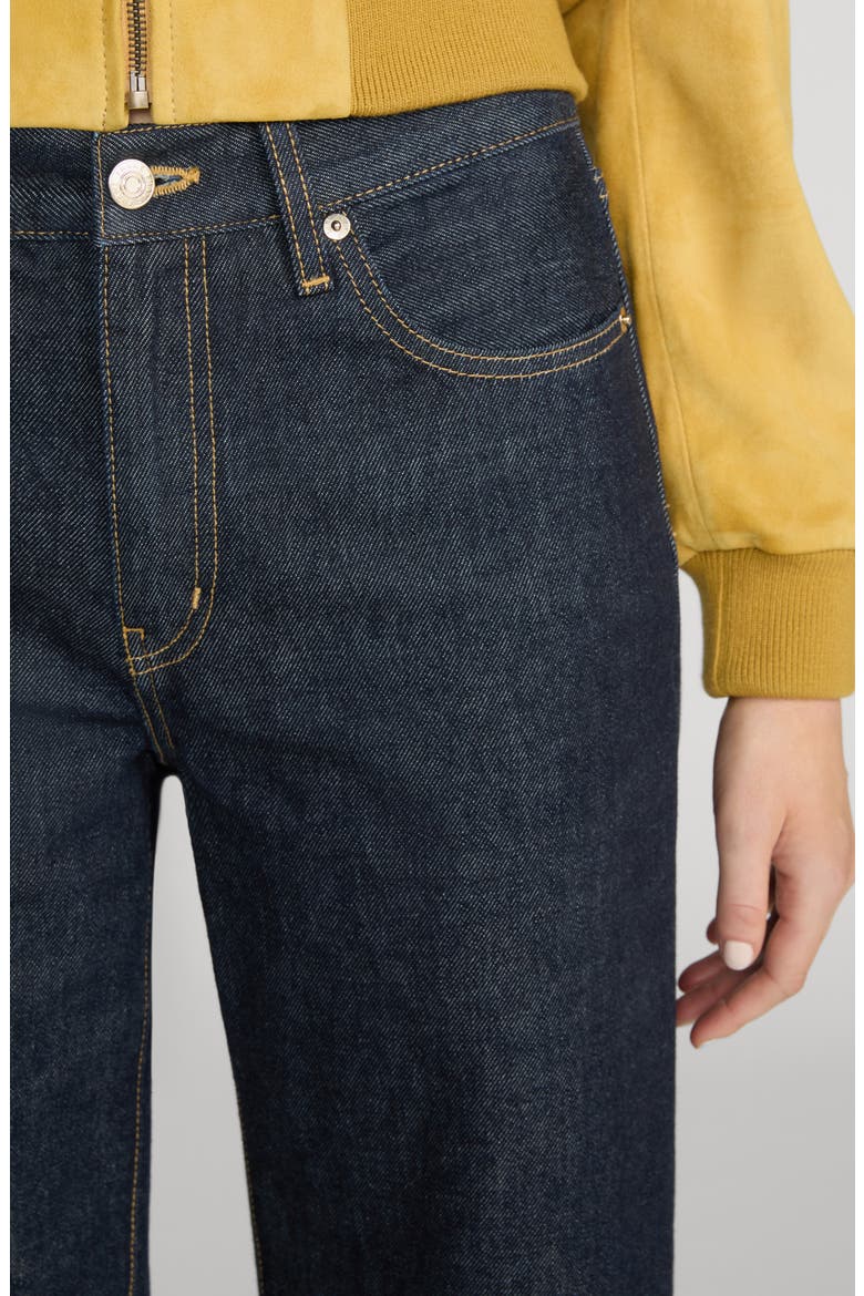 The Swing High Waist Wide Leg Jeans, Alternate, color, RINSE