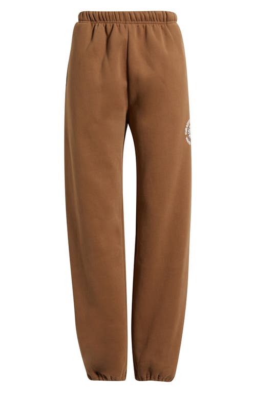 The Mayfair Group Gratitude Grows Fleece Graphic Joggers In Brown