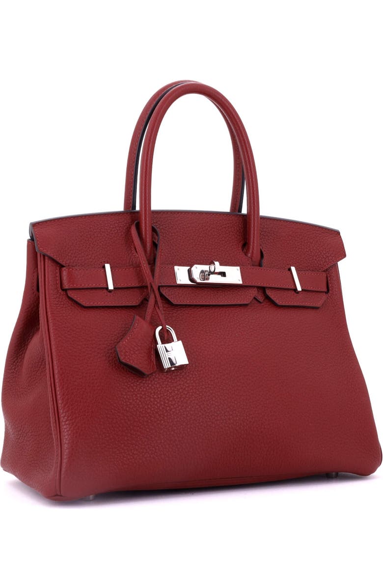Pre-Owned Hermes Birkin Handbag Red Togo with Palladium Hardware 30, Alternate, color, Rouge H