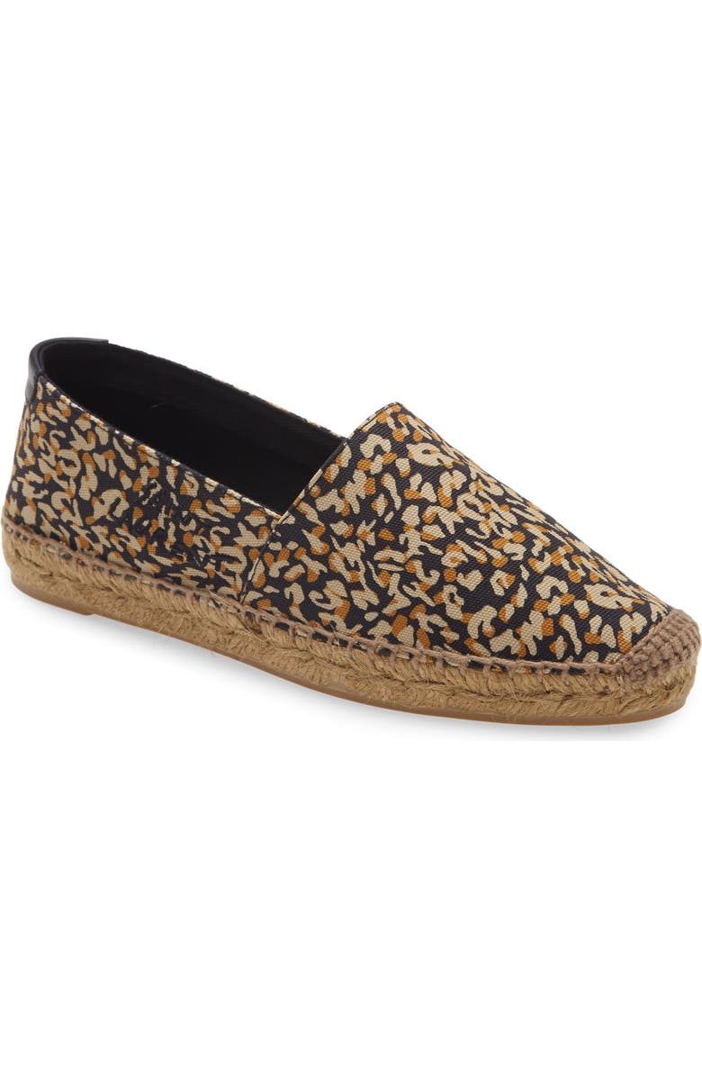 Saint Laurent Monogramme Espadrille Flat, Main, color,