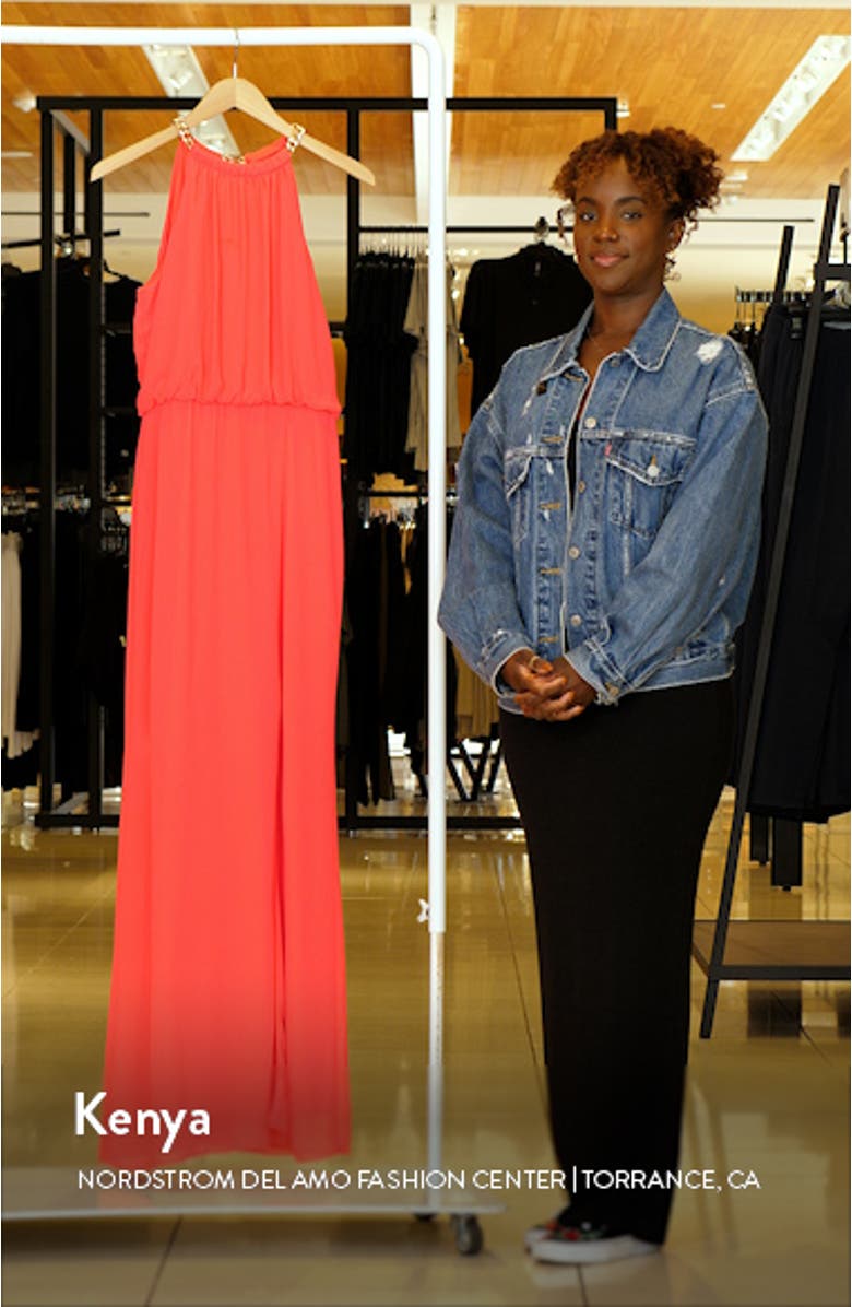 Chain Detail Blouson Gown, sales video thumbnail