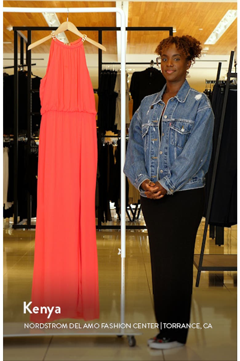 Chain Detail Blouson Gown video