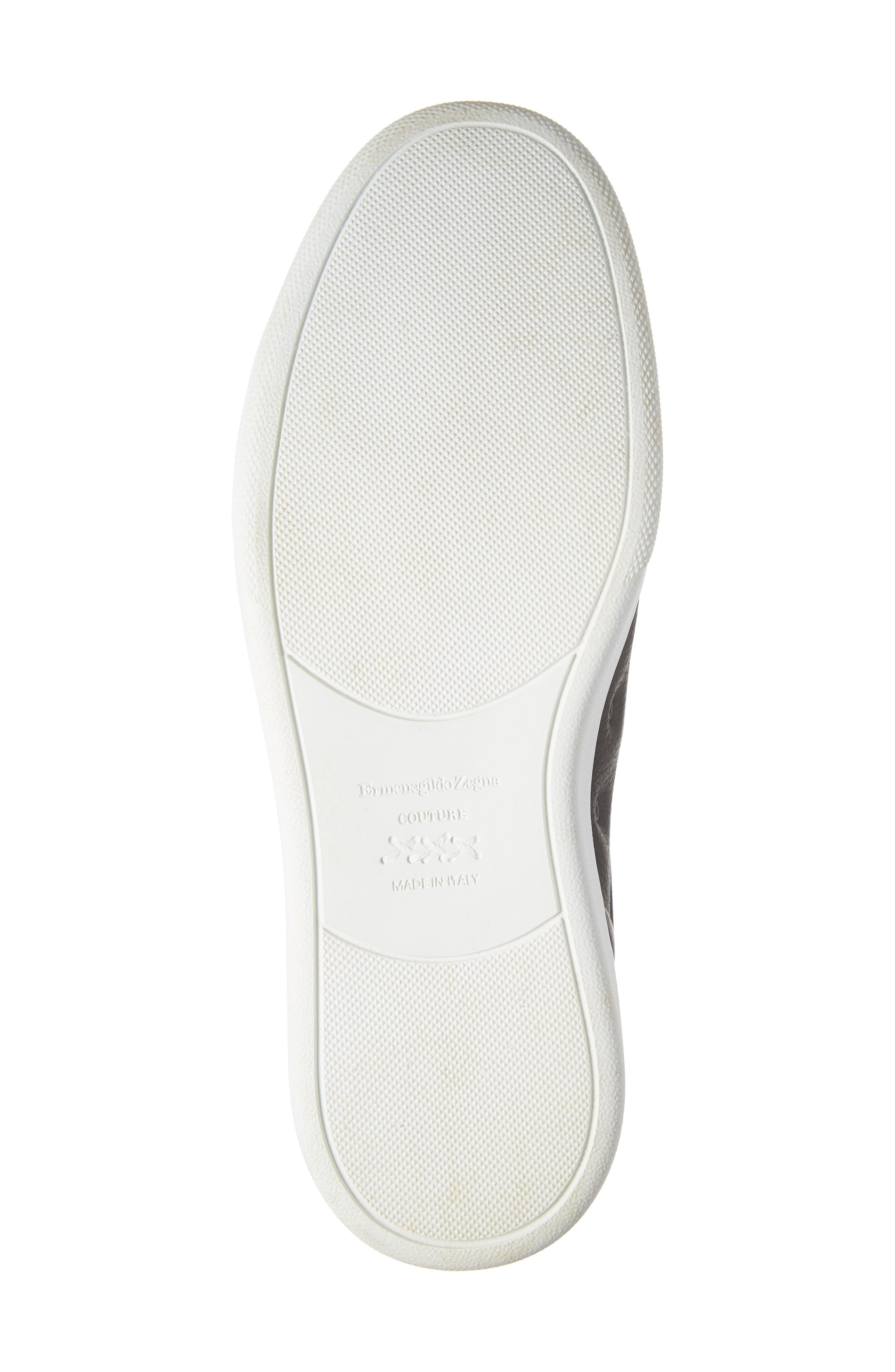 Ermenegildo Zegna Slip-On Sneaker, Alternate, color, BLACK/ BLACK