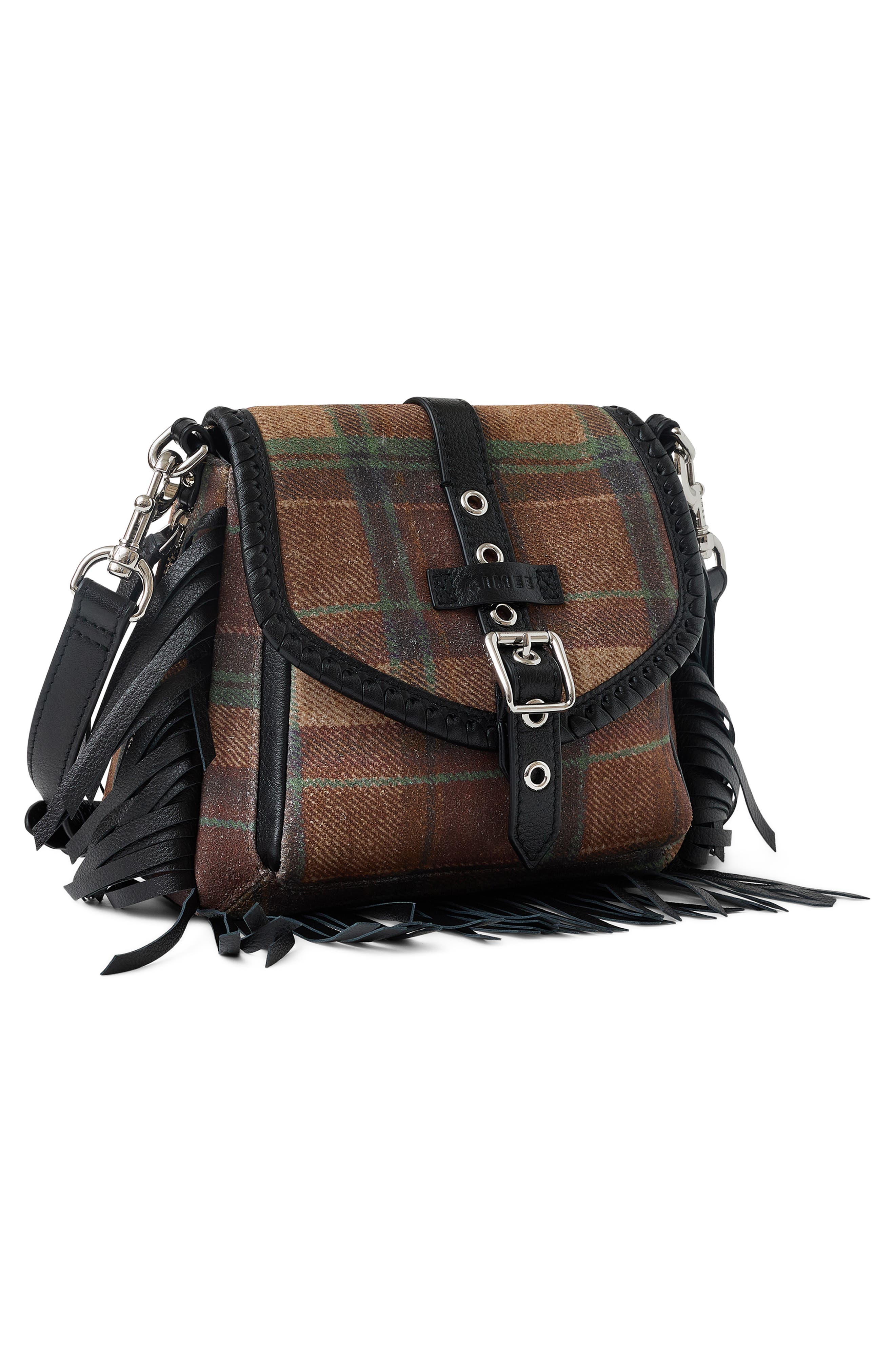 All For Love Mini Leather Crossbody, Alternate, color, MOTO PLAID