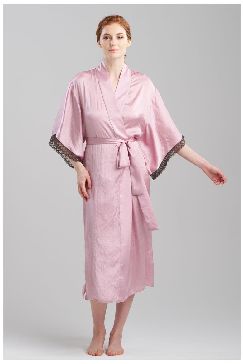 Ashley Icon Robe with Lace, Main, color, ROSE QUARTZ
