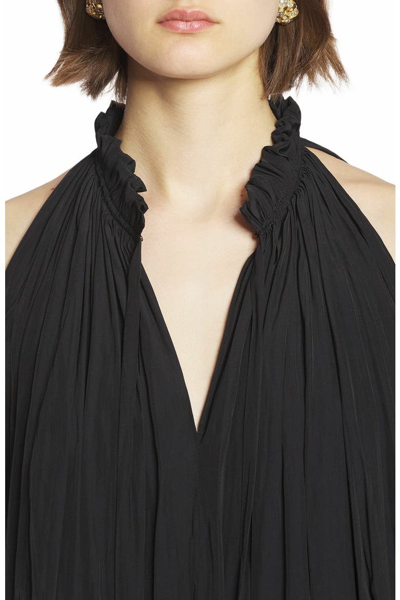 Short Dress With Ruffles, Alternate, color, Black