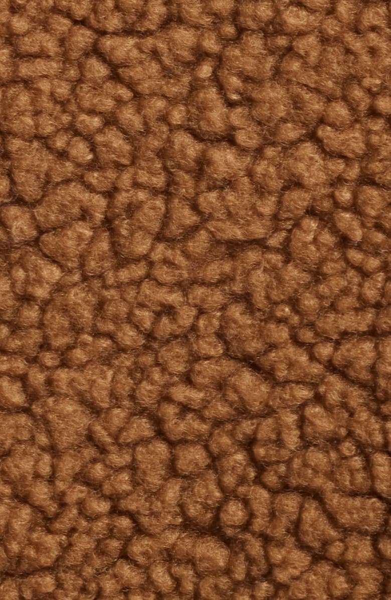 Lucky Brand Patch Pocket Faux Fur Crop Jacket, Alternate, color, Cappucino