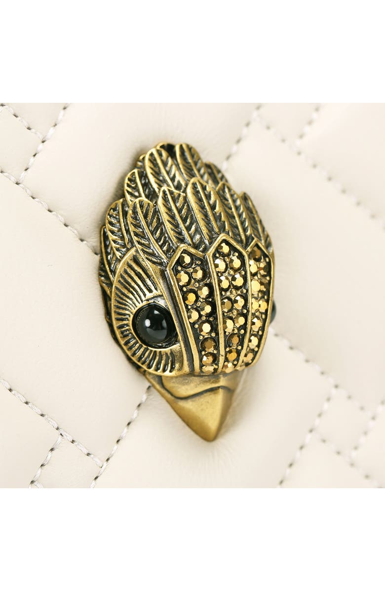 Kurt Geiger London Kensington Heart Quilted Leather Crossbody Bag, Alternate, color,