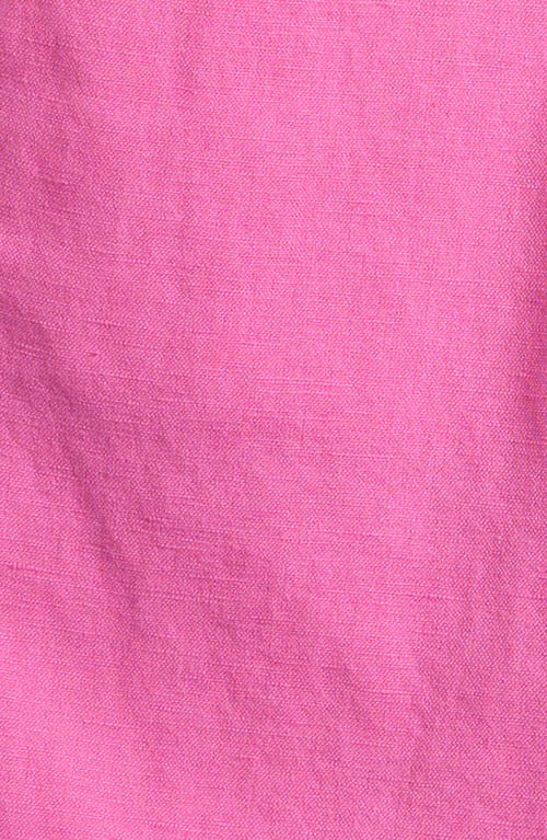 Polo Ralph Lauren Kids' Preppy Flat Front Linen & Cotton Shorts In Laguna Pink