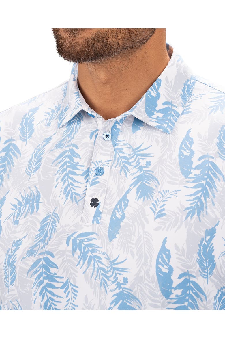 Hidden Clover Polo, Alternate, color, Blue