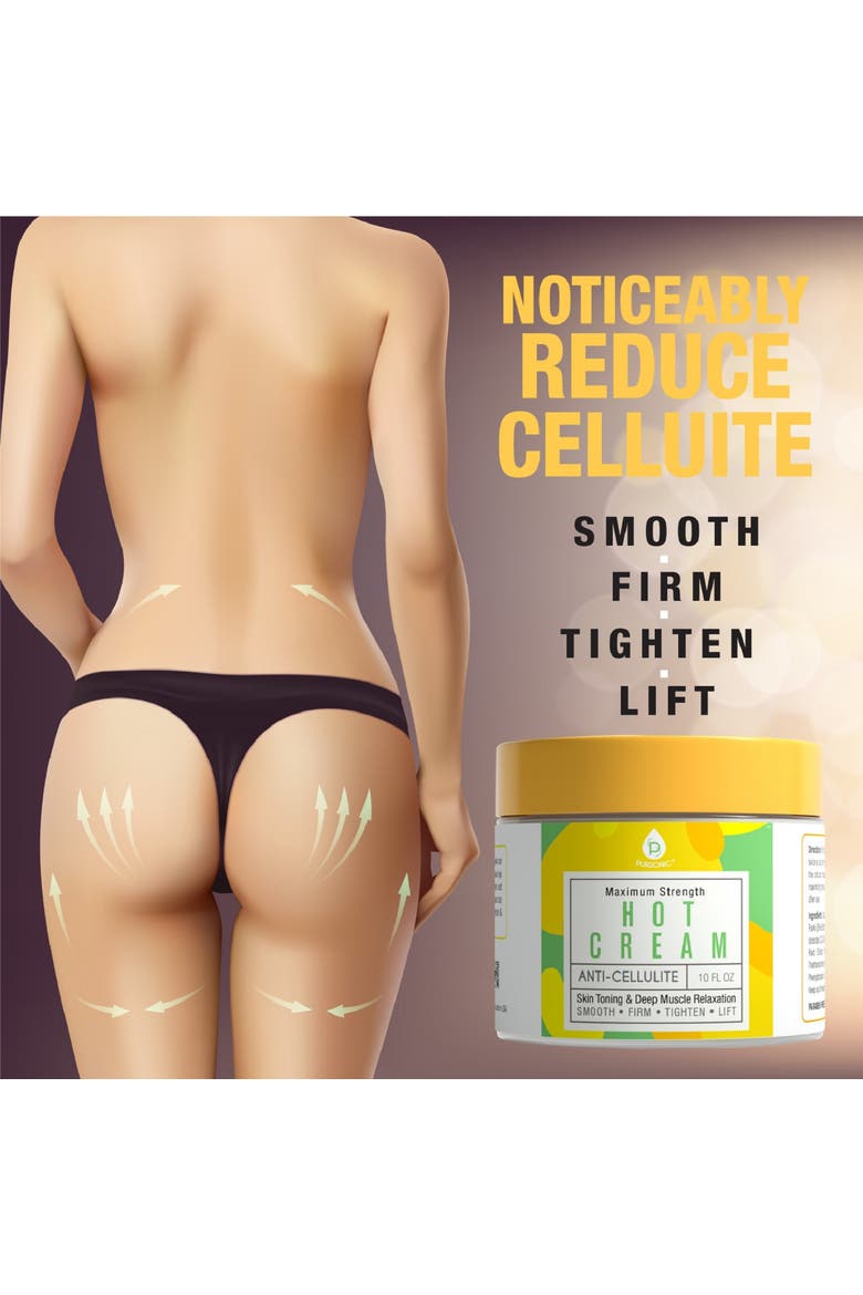 Anti Cellulite & Muscle Relaxation Hot Cream, Alternate, color, Yellow 4oz