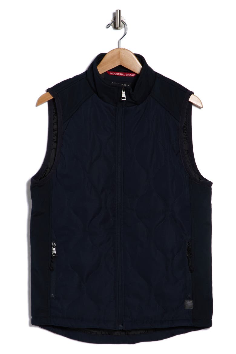 Onion Quilted Vest, Alternate, color, NAVY