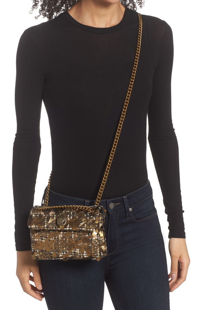 Kurt Geiger London Mini Kens Sequin Crossbody Bag, Alternate, color,
