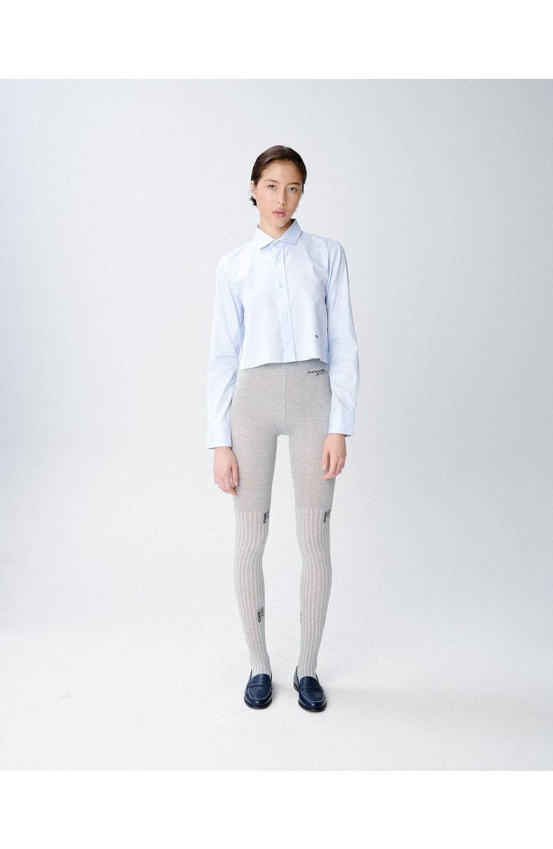 Hommegirls Cropped Shirt, Alternate, color, Blue