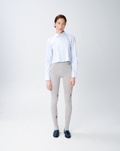 Hommegirls Cropped Shirt In Blue