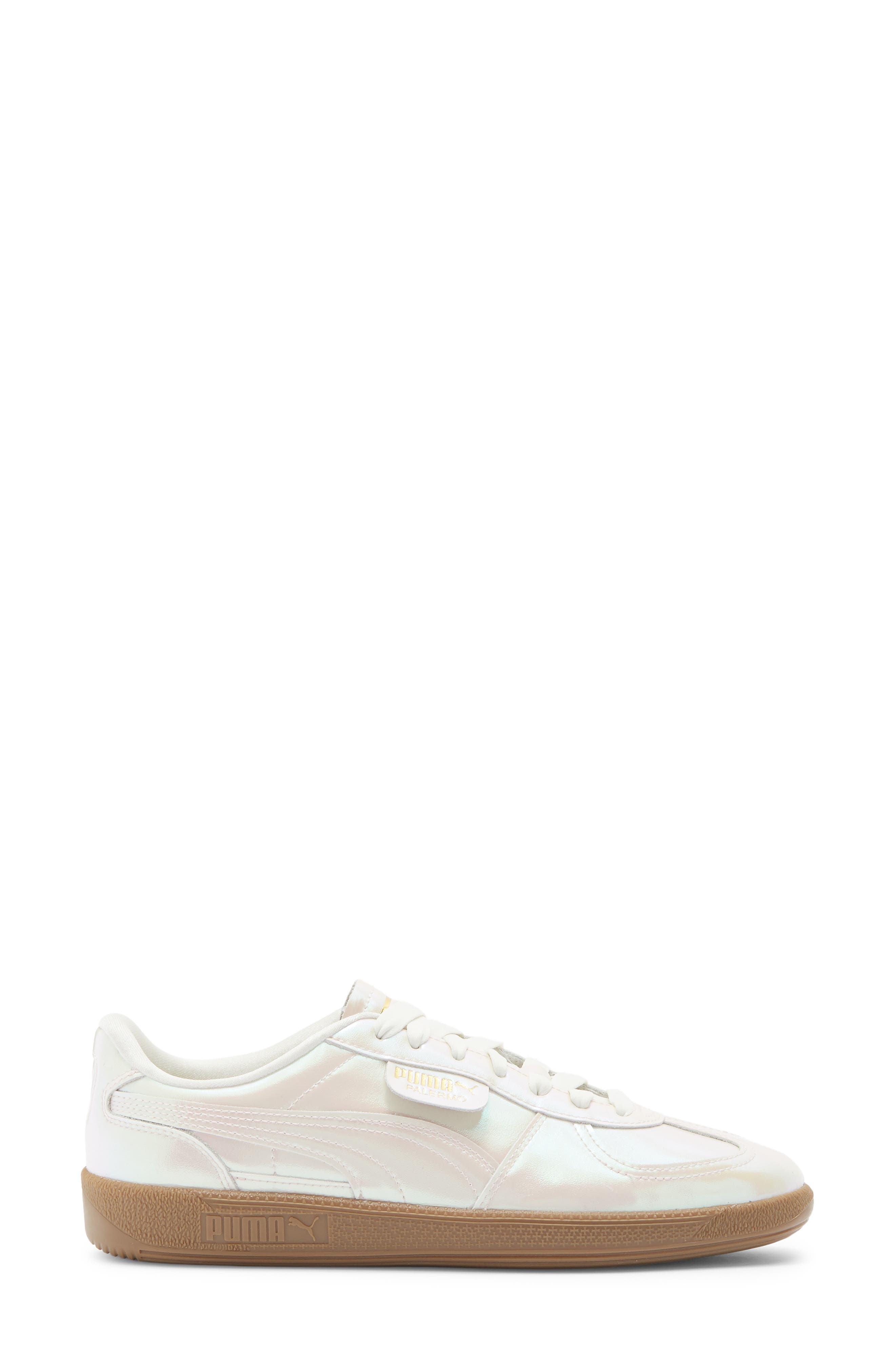 PUMA Palermo Sneaker, Alternate, color, Warm White/ Puma Gold